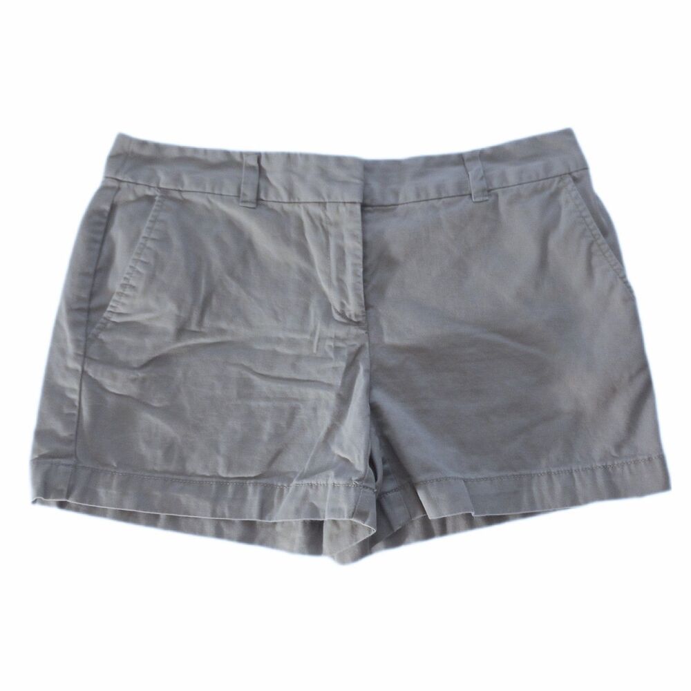 Ann Taylor LOFT Outlet Original Gray Chino Shorts sz 2 Womens